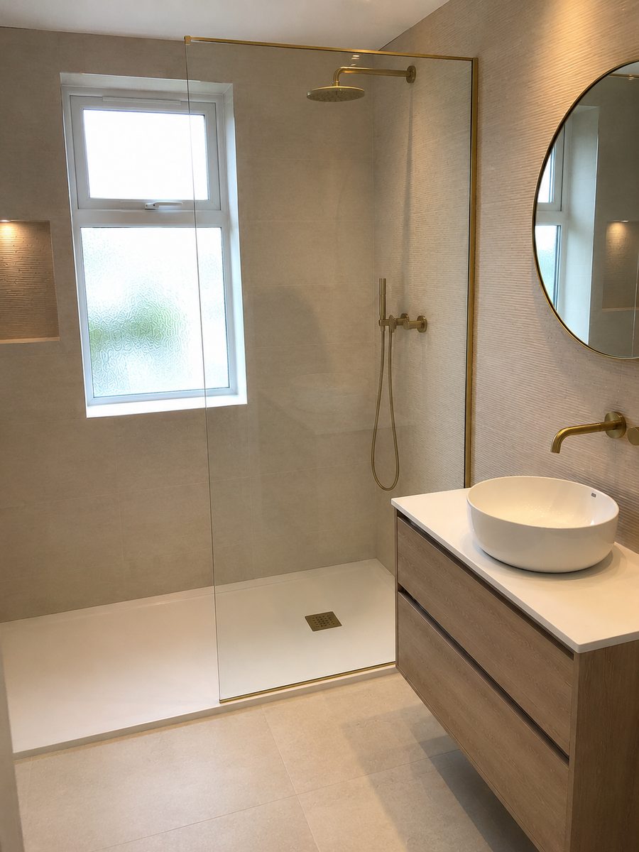 Calm neutral bathroom design inspiration